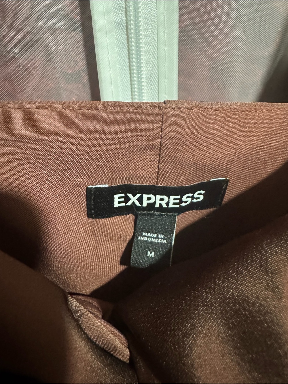 NWOT Express Satin Floral Twist Front Maxi Slip Dress Spaghetti Straps Size M - Picture 9 of 9